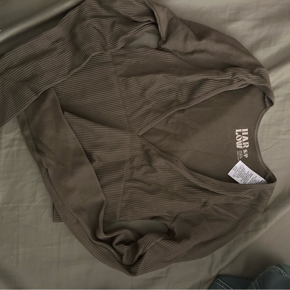 Harlow Women's Ribbed Top in Olive